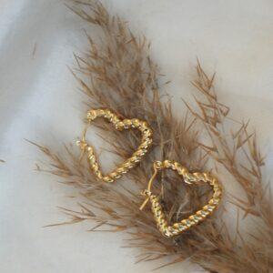 Lumi Heart Hoop Earrings
