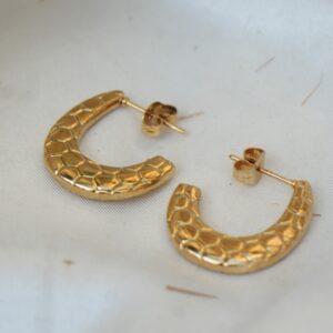 Aura Honey Hoop Earrings