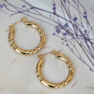 Lumi Beaded Hoop Earrings