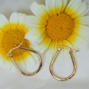 Elara Drop Hoop Earrings