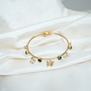 Emerald Charm Bracelet