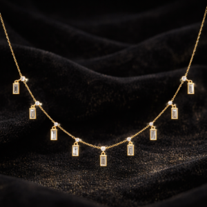 Elara Crystal Bar Necklace