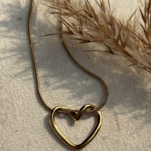Golden Love Heart Pendent