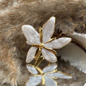 White Butterfly Ring