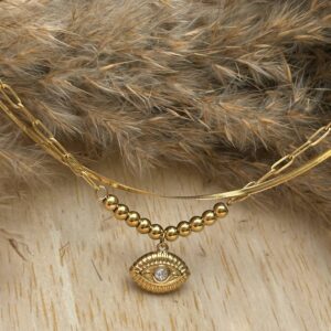 Evil Eye Bead Necklace