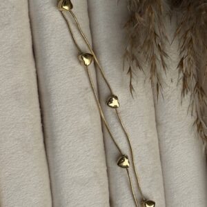 Mini Heart Chain Necklace