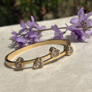 Heart Line Bangle